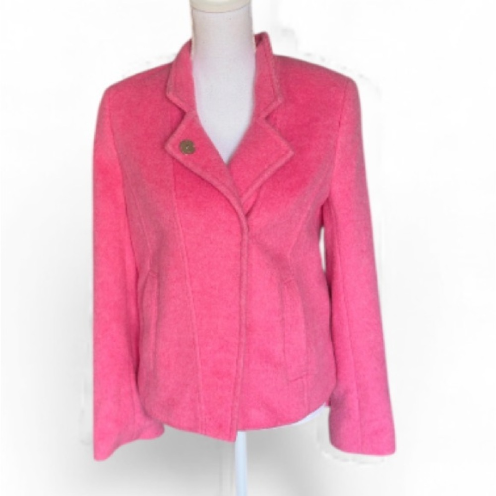 Mario Bellucci for Banana Republic Pink Blazer Satin Lining Beautiful Classic - Picture 4 of 16